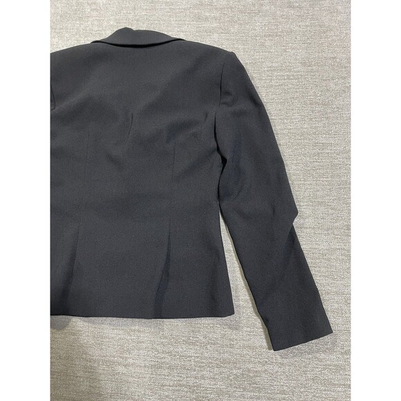 David Warren Blazer Women’s 2P New York Black Short Jacket Sleeve Collared - Picture 14 of 15